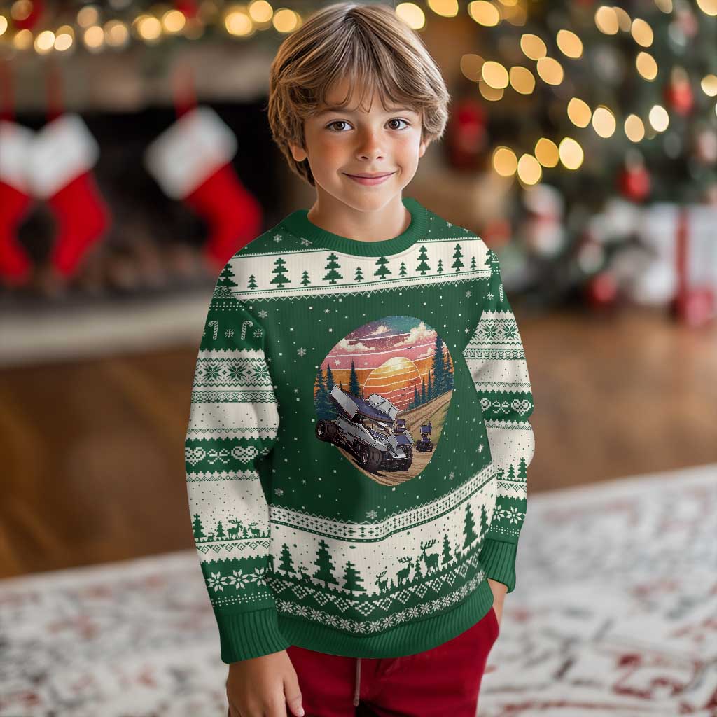 Sprint Car Dirt Track Racing Sunset Motorsports Ugly Christmas Sweater - Wonder Print Shop