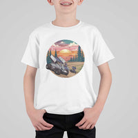 Sprint Car Dirt Track Racing Sunset Motorsports T Shirt For Kid - undefined