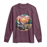 Sprint Car Dirt Track Racing Sunset Motorsports Long Sleeve Shirt - Wonder Print Shop