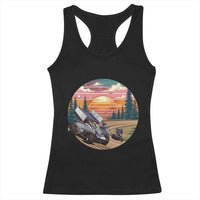 Sprint Car Dirt Track Racing Sunset Motorsports Racerback Tank Top - Wonder Print Shop