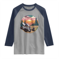Sprint Car Dirt Track Racing Sunset Motorsports Raglan Shirt - Wonder Print Shop
