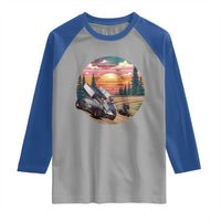 Sprint Car Dirt Track Racing Sunset Motorsports Raglan Shirt - Wonder Print Shop