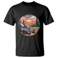 Sprint Car Dirt Track Racing Sunset Motorsports T Shirt - Wonder Print Shop