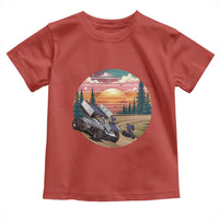 Sprint Car Dirt Track Racing Sunset Motorsports Toddler T Shirt - Wonder Print Shop