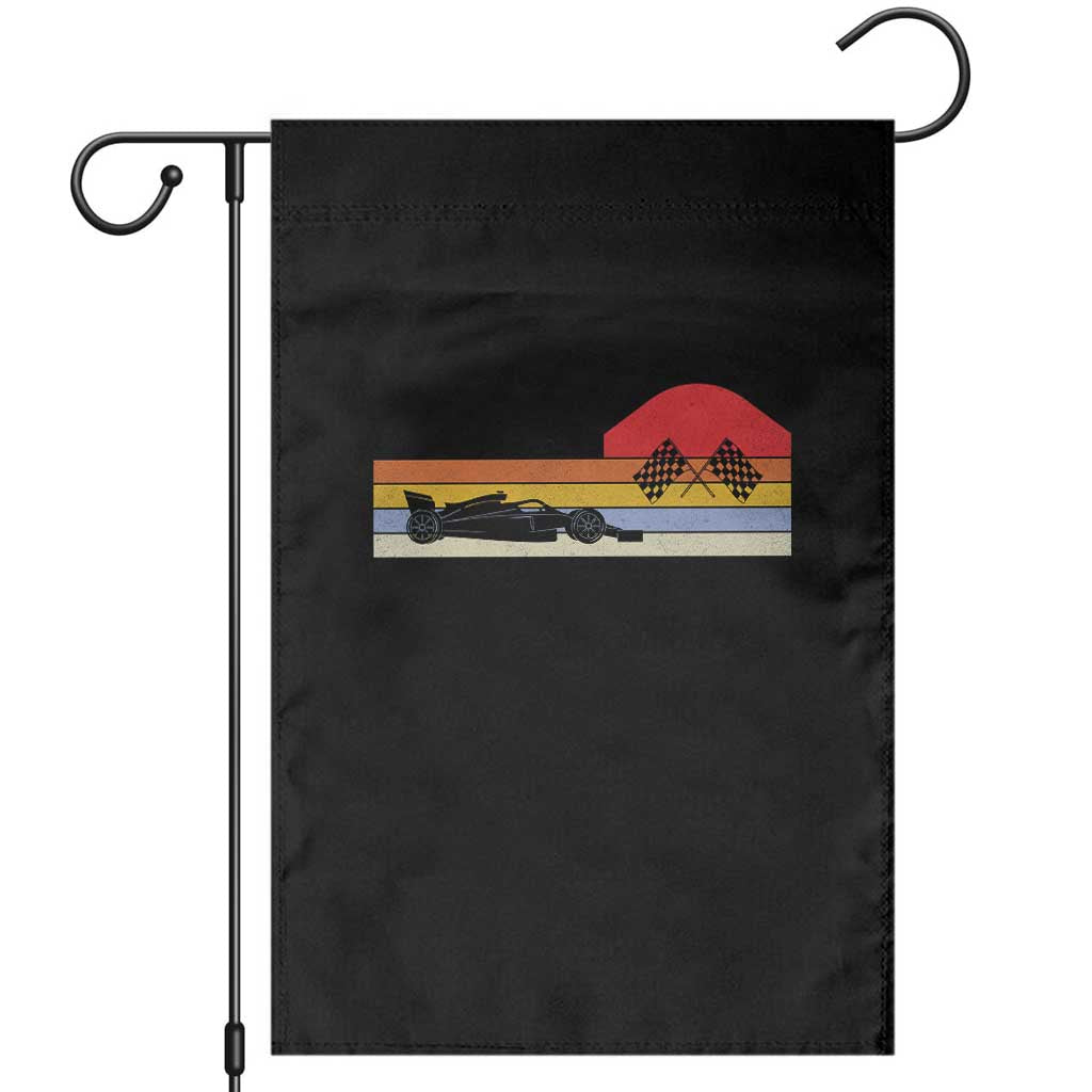 Racing Car Retro Style Vintage Garden Flag - Wonder Print Shop