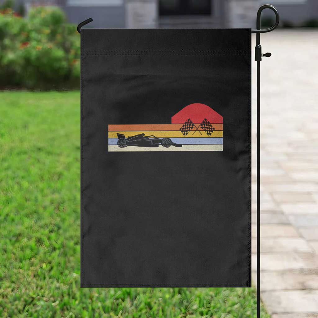 Racing Car Retro Style Vintage Garden Flag - Wonder Print Shop