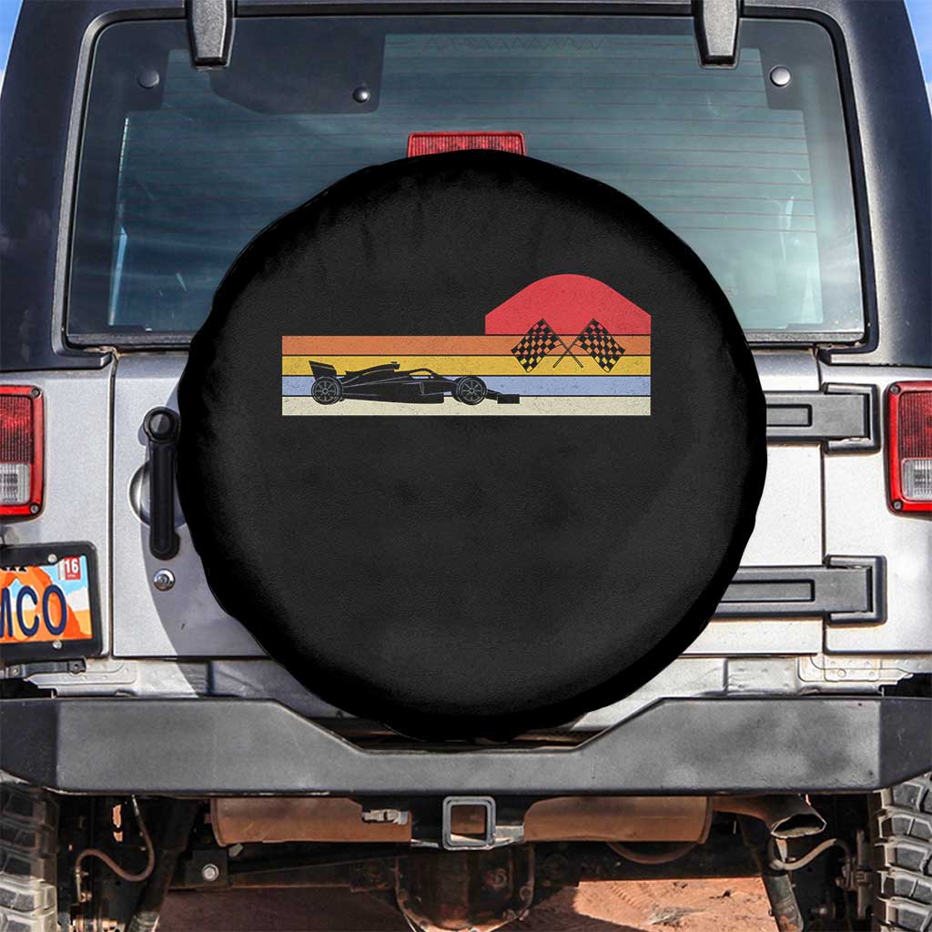 Racing Car Retro Style Vintage Spare Tire Cover - Wonder Print Shop