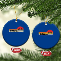 Racing Car Retro Style Vintage Ceramic Ornament - Wonder Print Shop
