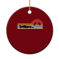 Racing Car Retro Style Vintage Ceramic Ornament - Wonder Print Shop