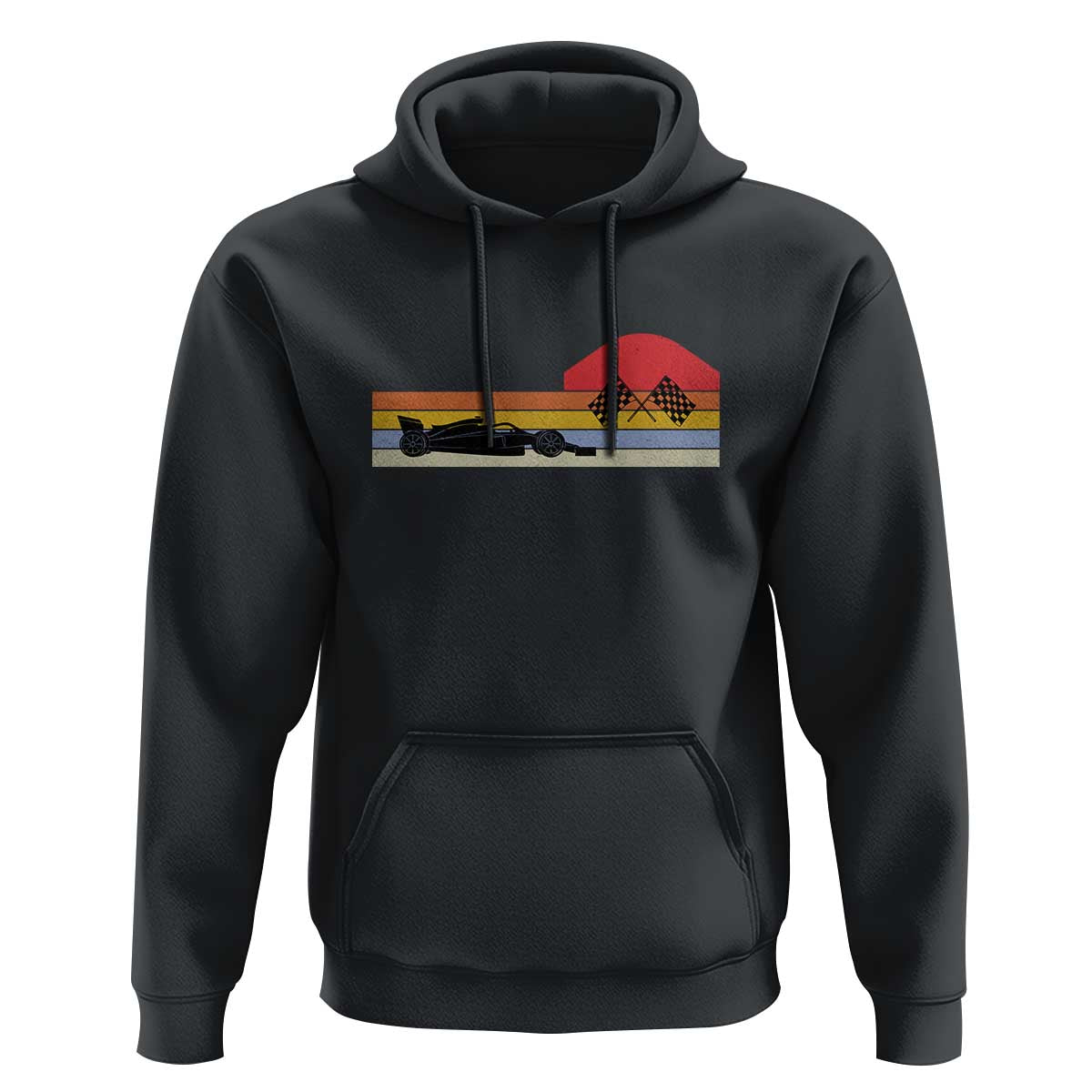 Racing Car Retro Style Vintage Hoodie - Wonder Print Shop