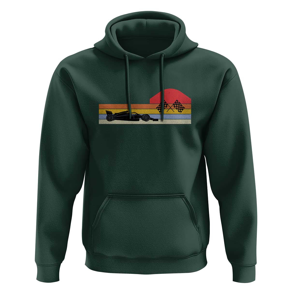 Racing Car Retro Style Vintage Hoodie - Wonder Print Shop
