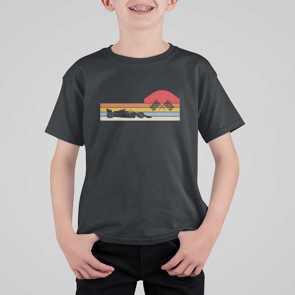 Racing Car Retro Style Vintage T Shirt For Kid - Wonder Print Shop