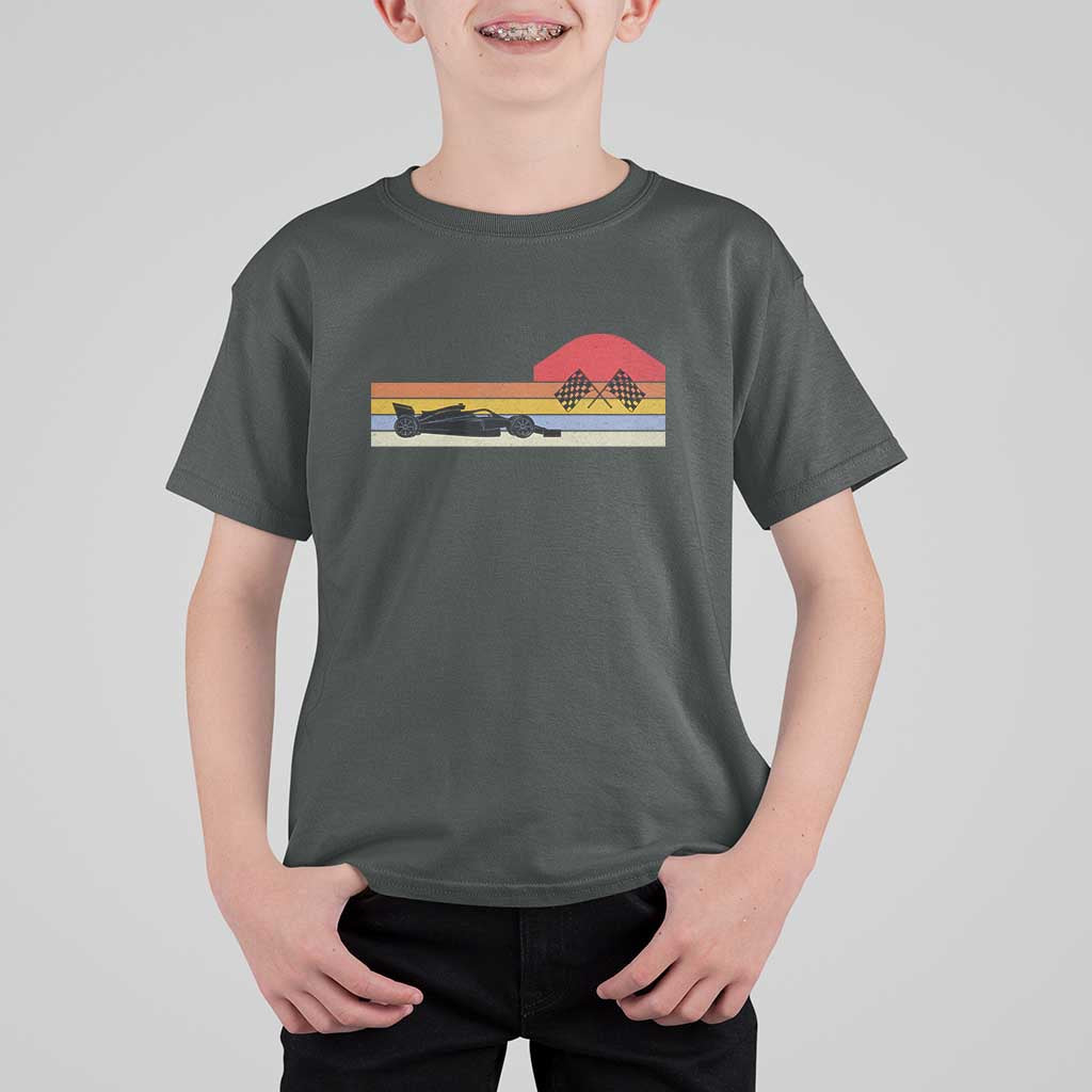 Racing Car Retro Style Vintage T Shirt For Kid - Wonder Print Shop