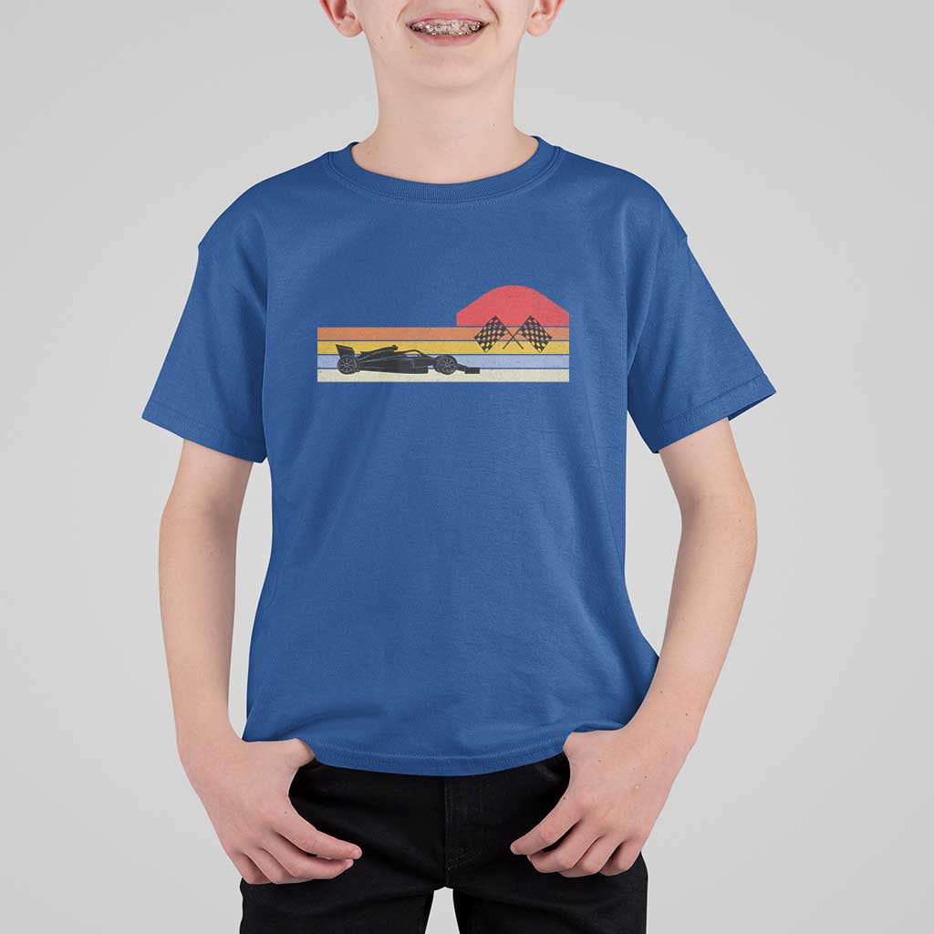 Racing Car Retro Style Vintage T Shirt For Kid - Wonder Print Shop
