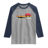 Racing Car Retro Style Vintage Raglan Shirt - Wonder Print Shop