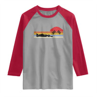 Racing Car Retro Style Vintage Raglan Shirt - Wonder Print Shop