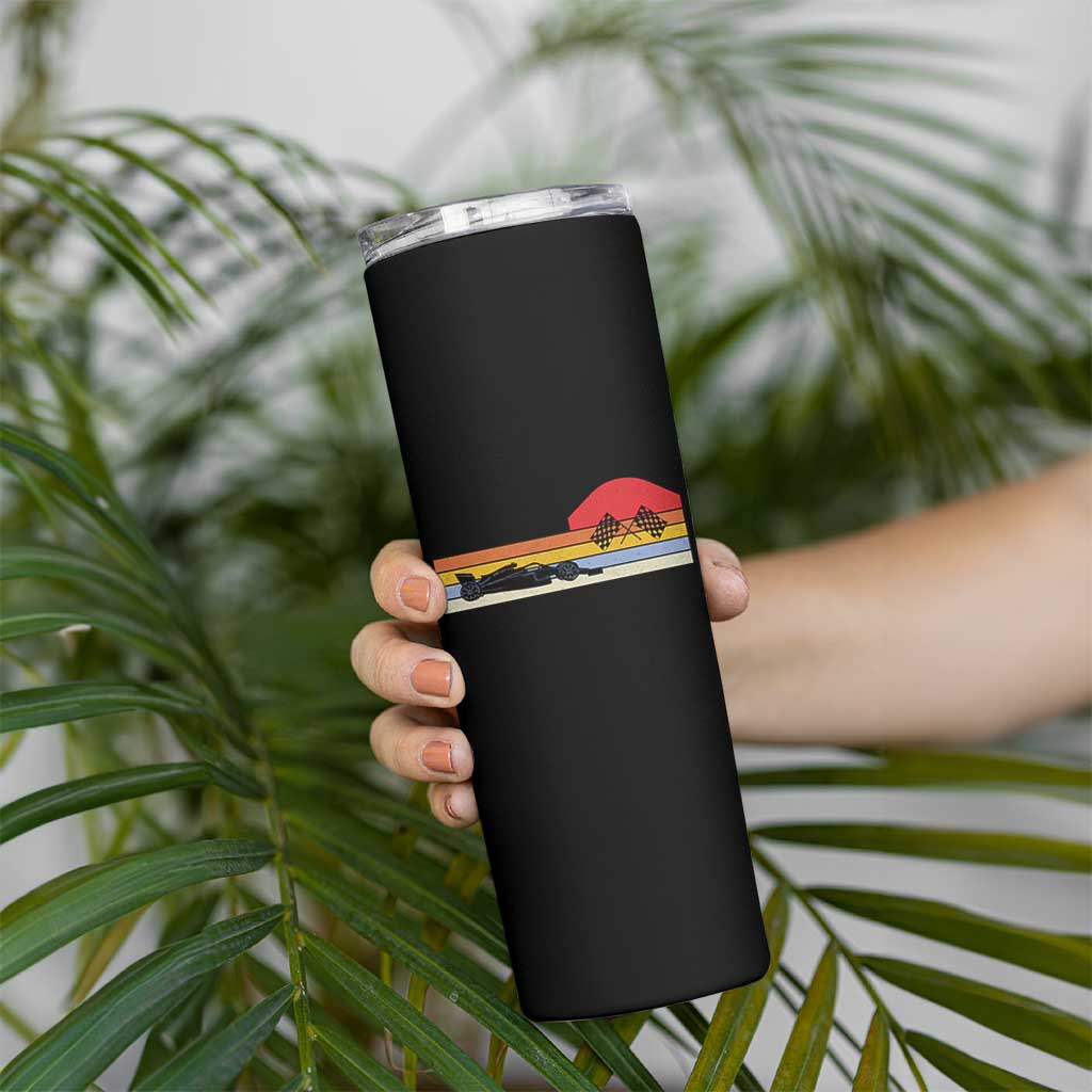 Racing Car Retro Style Vintage Skinny Tumbler