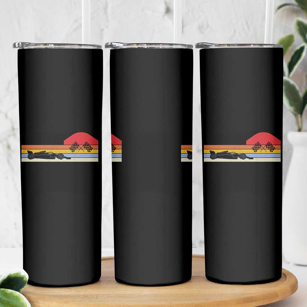 Racing Car Retro Style Vintage Skinny Tumbler