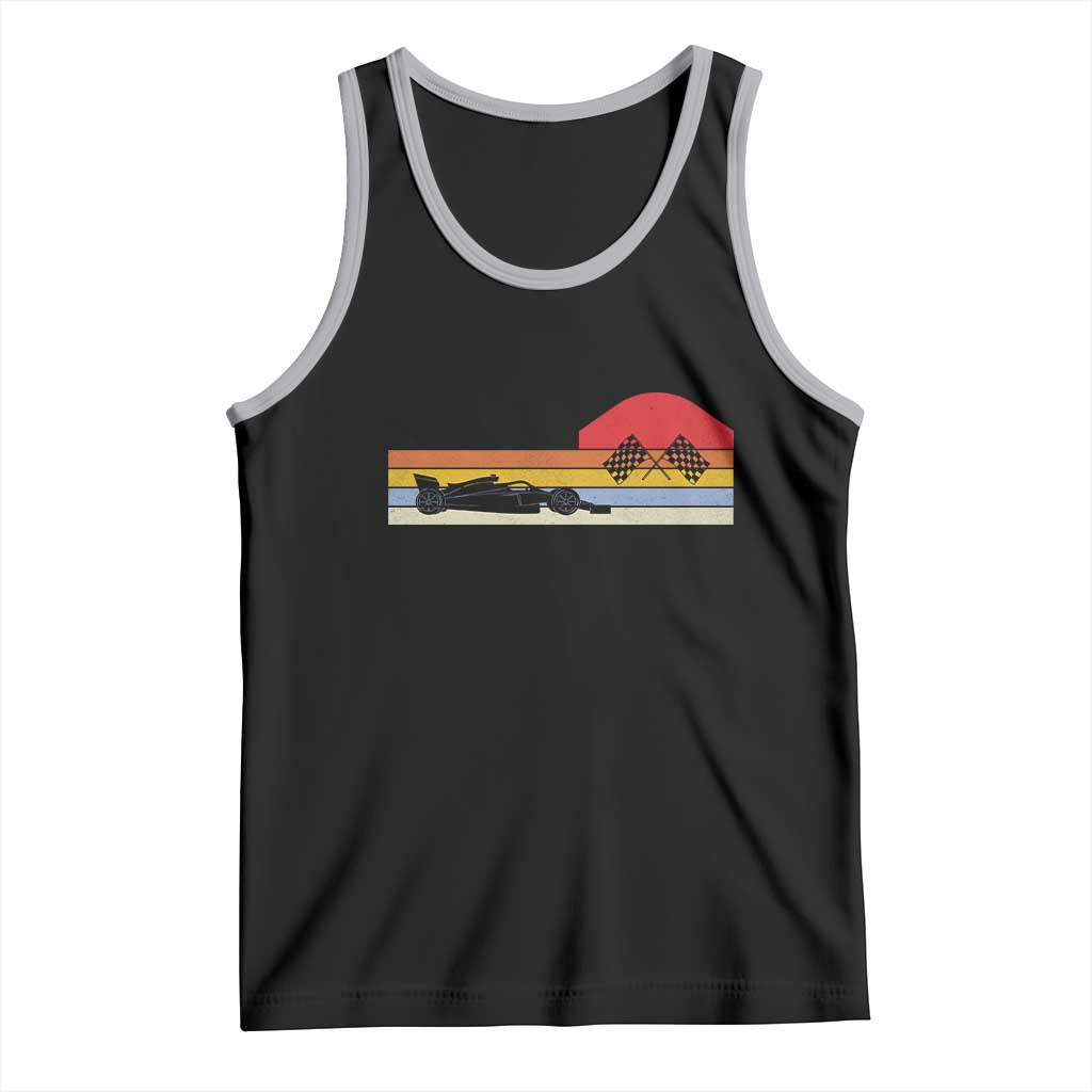 Racing Car Retro Style Vintage Tank Top - Wonder Print Shop