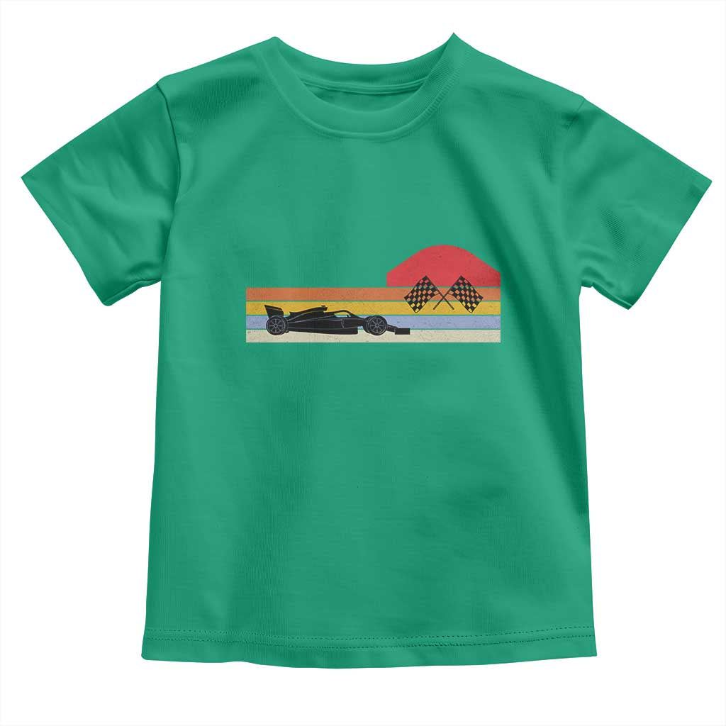 Racing Car Retro Style Vintage Toddler T Shirt - Wonder Print Shop