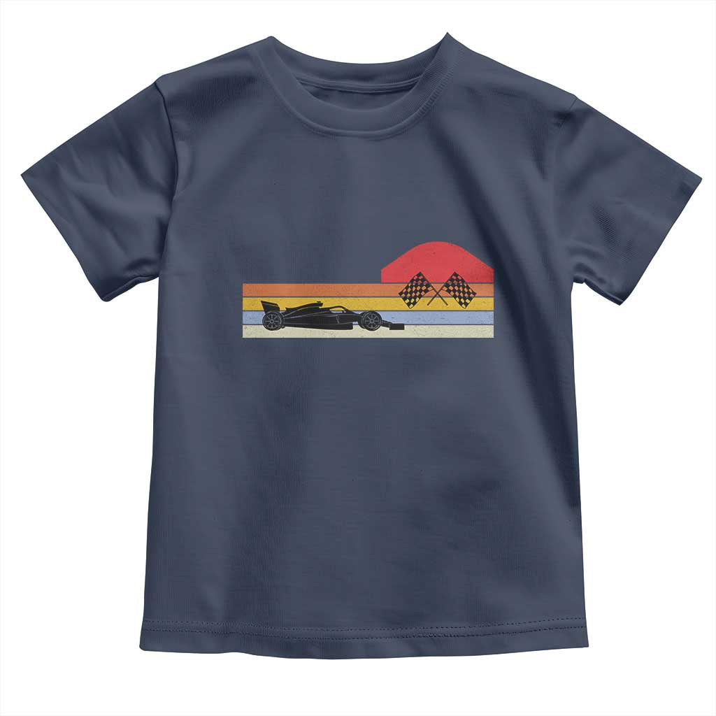 Racing Car Retro Style Vintage Toddler T Shirt - Wonder Print Shop