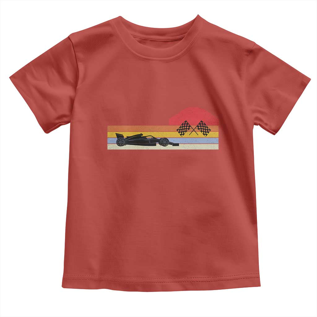 Racing Car Retro Style Vintage Toddler T Shirt - Wonder Print Shop