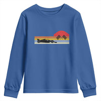 Racing Car Retro Style Vintage Youth Sweatshirt - Wonder Print Shop