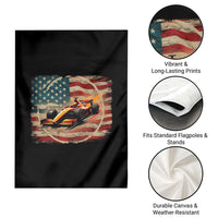 Racing Car Garden Flag Patriotic American Flag Race - Wonder Print Shop