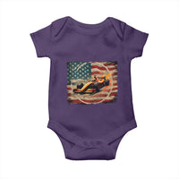 Racing Car Baby Onesie Patriotic American Flag Race - Wonder Print Shop
