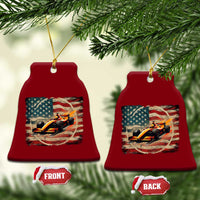 Racing Car Ceramic Ornament Patriotic American Flag Race - Wonder Print Shop