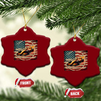 Racing Car Ceramic Ornament Patriotic American Flag Race - Wonder Print Shop