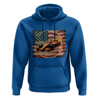 Racing Car Hoodie Patriotic American Flag Race - Wonder Print Shop