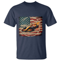 Racing Car T Shirt Patriotic American Flag Race - Wonder Print Shop