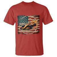 Racing Car T Shirt Patriotic American Flag Race - Wonder Print Shop