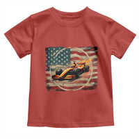 Racing Car Toddler T Shirt Patriotic American Flag Race - Wonder Print Shop