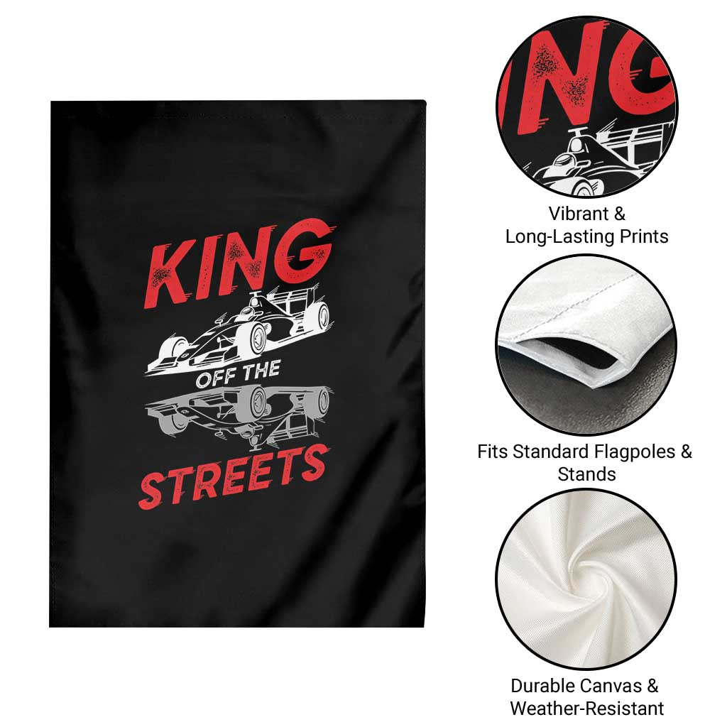 Racing Car Garden Flag King Of The Streets - Wonder Print Shop
