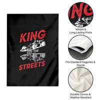 Racing Car Garden Flag King Of The Streets - Wonder Print Shop