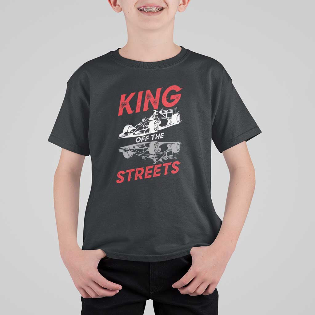 Racing Car T Shirt For Kid King Of The Streets - Wonder Print Shop