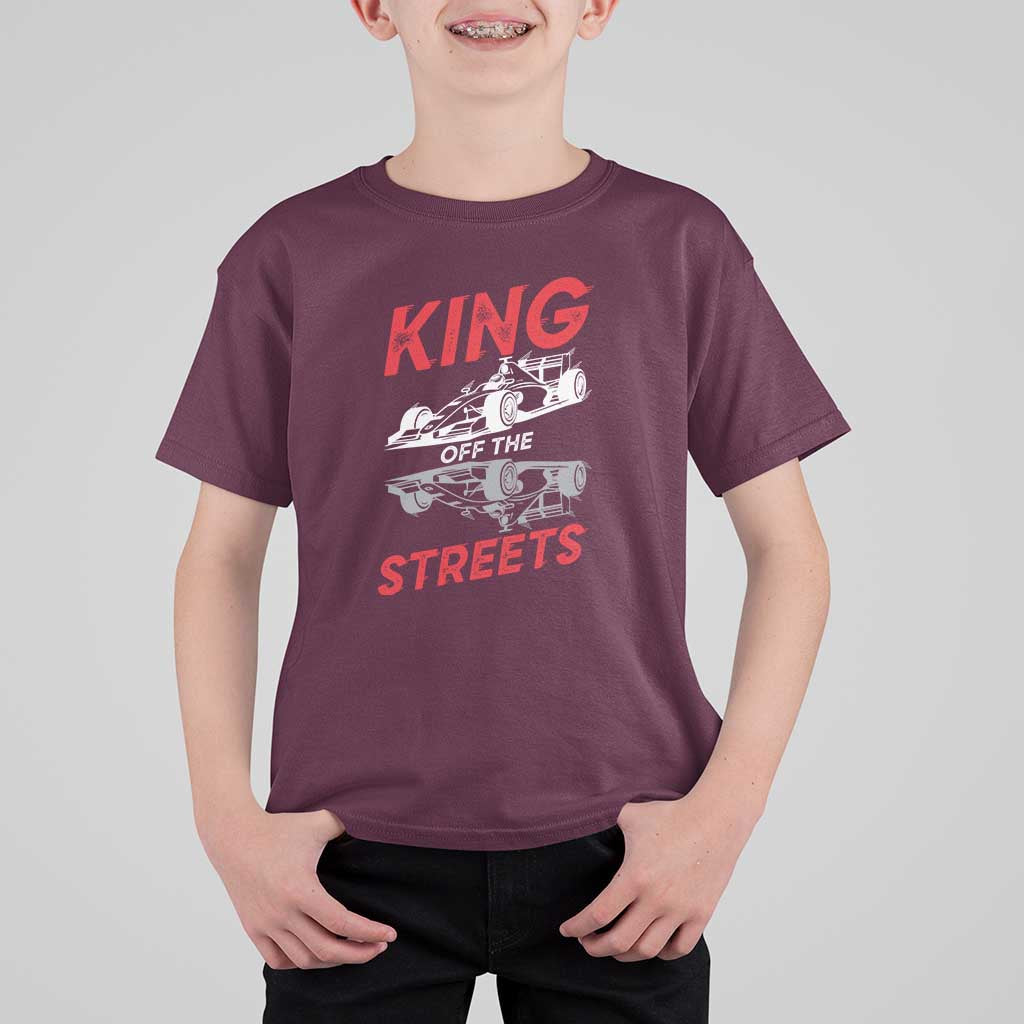 Racing Car T Shirt For Kid King Of The Streets - Wonder Print Shop