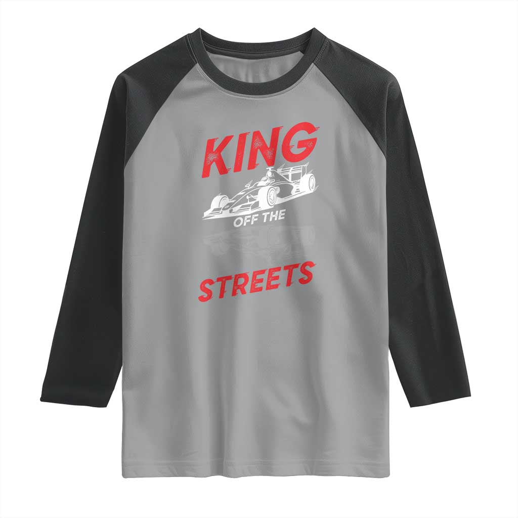 Racing Car Raglan Shirt King Of The Streets - Wonder Print Shop