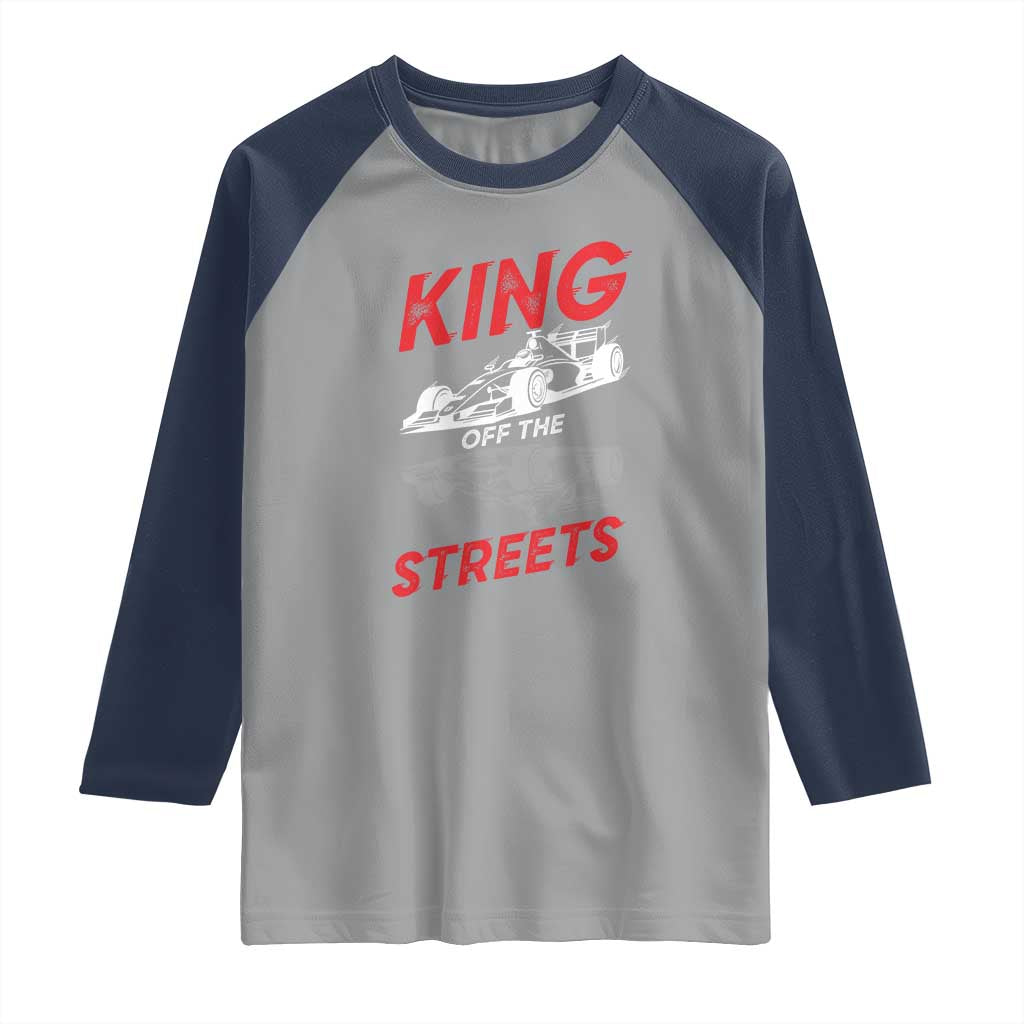 Racing Car Raglan Shirt King Of The Streets - Wonder Print Shop