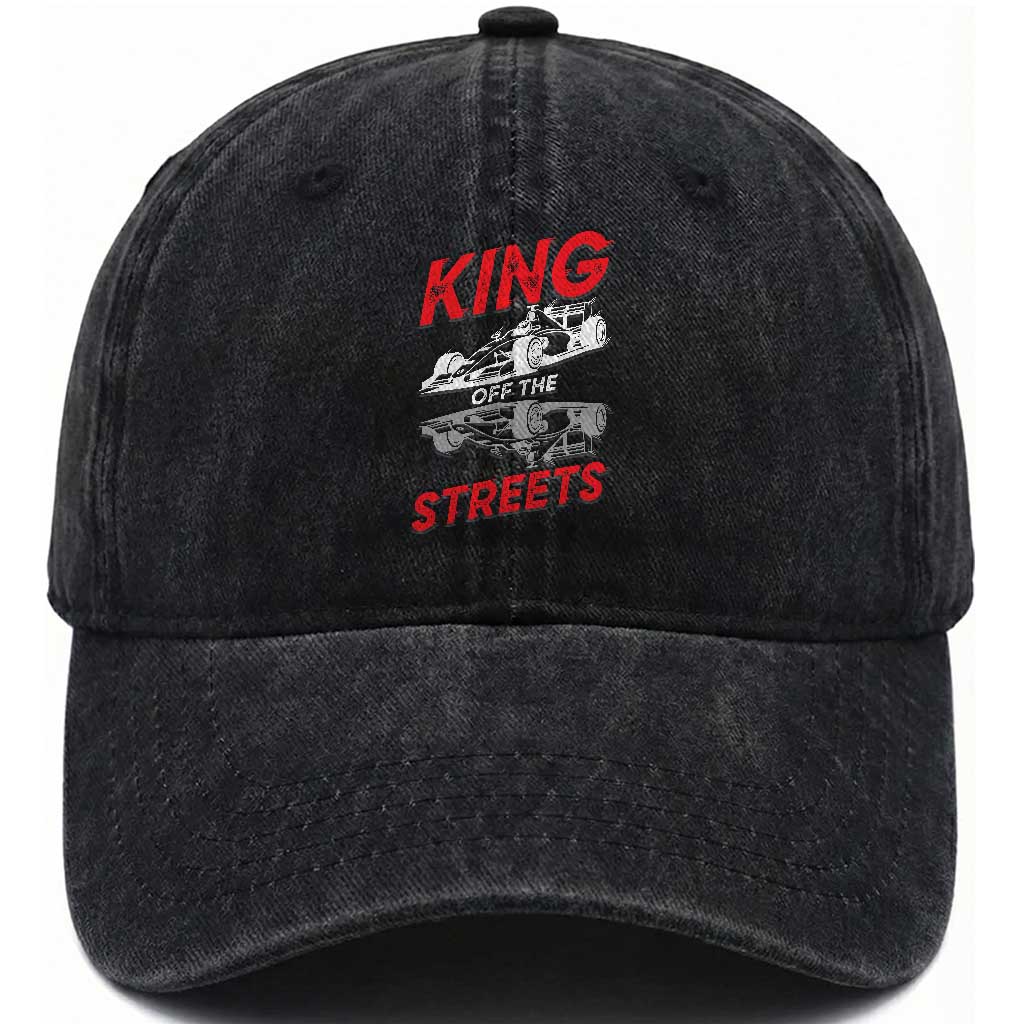Racing Car Washed Cotton Baseball Cap King Of The Streets