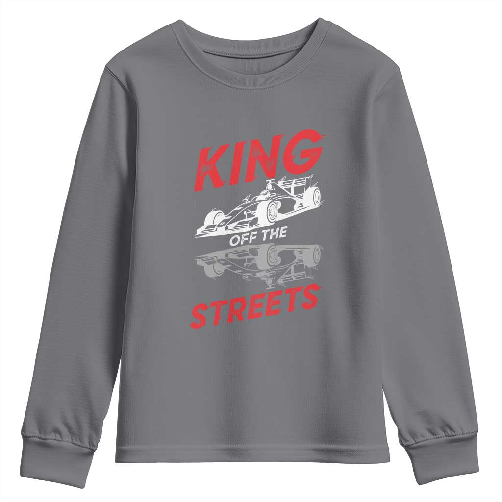 Racing Car Youth Sweatshirt King Of The Streets - Wonder Print Shop