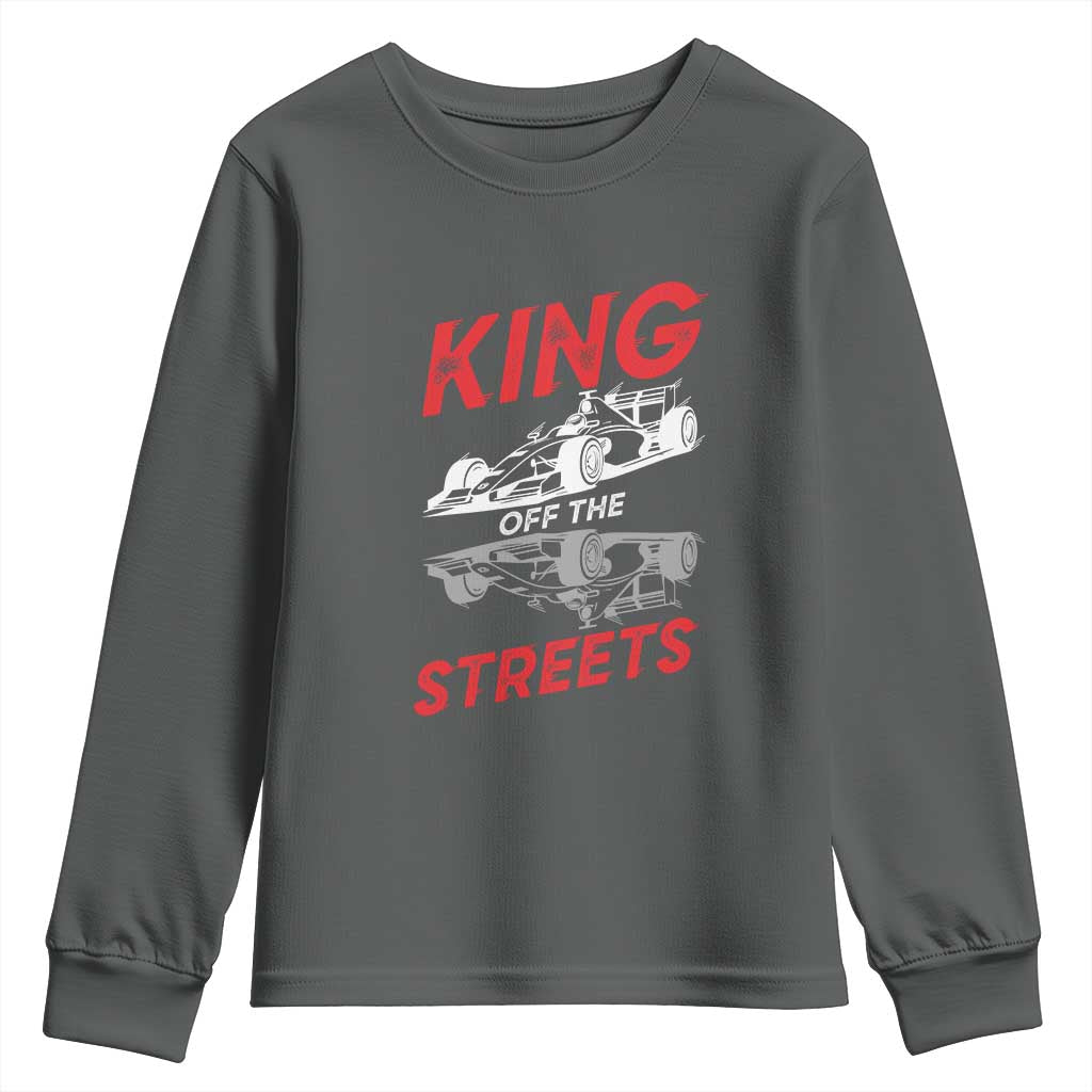 Racing Car Youth Sweatshirt King Of The Streets - Wonder Print Shop