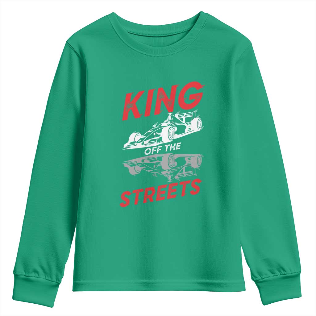 Racing Car Youth Sweatshirt King Of The Streets - Wonder Print Shop