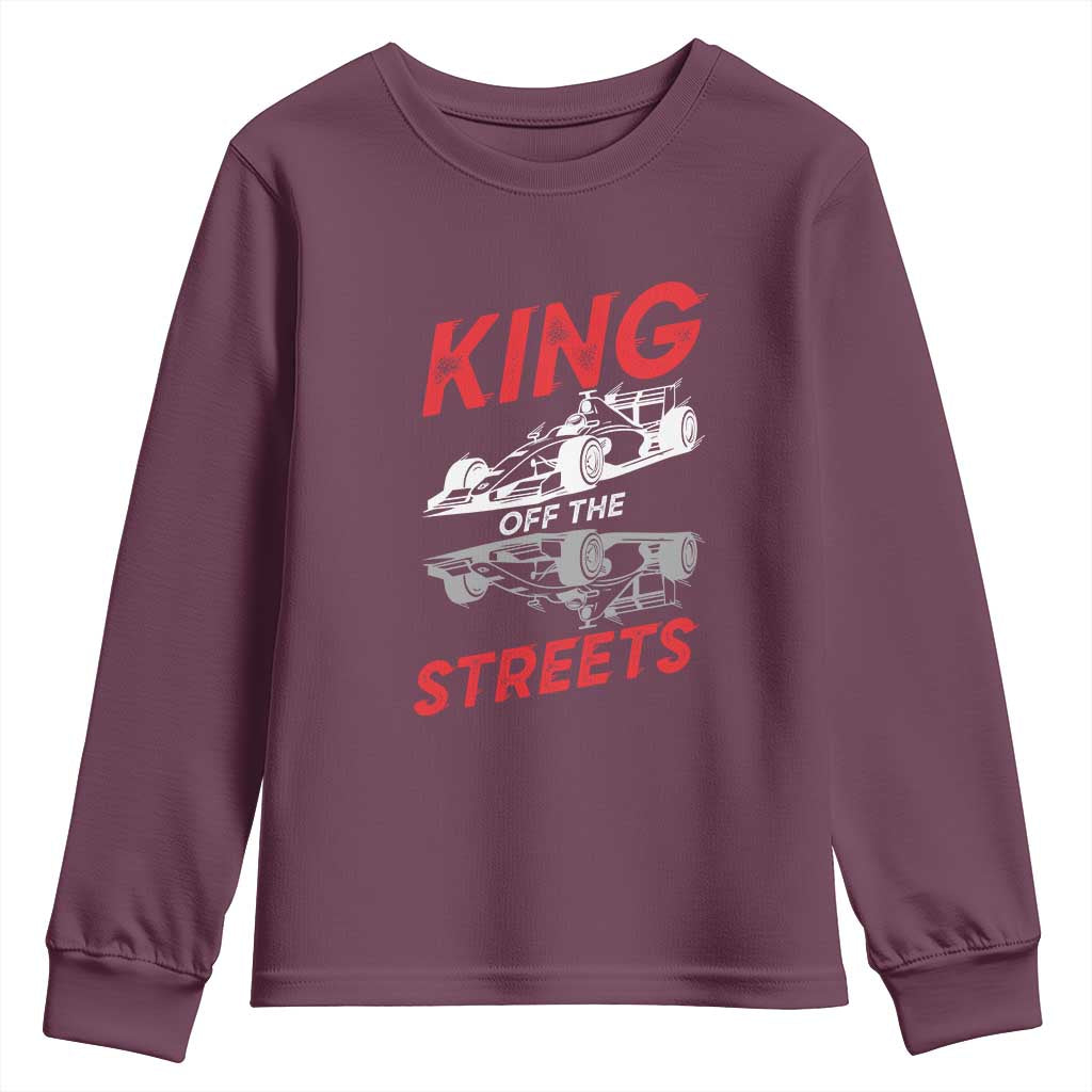 Racing Car Youth Sweatshirt King Of The Streets - Wonder Print Shop