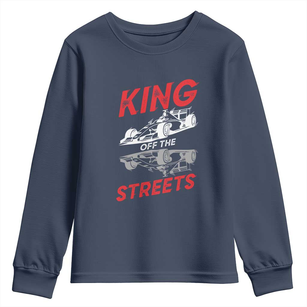 Racing Car Youth Sweatshirt King Of The Streets - Wonder Print Shop