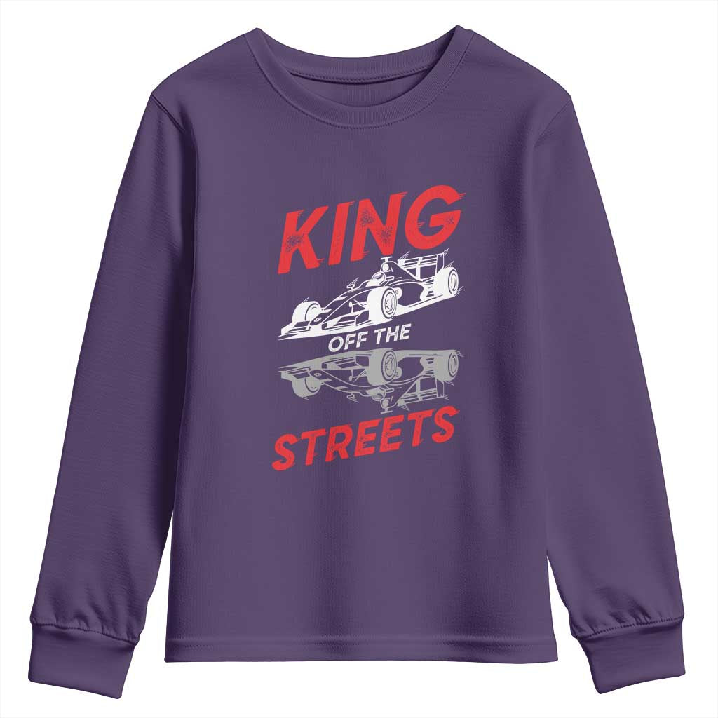 Racing Car Youth Sweatshirt King Of The Streets - Wonder Print Shop