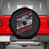 Funny Racing Car Flag Spare Tire Cover It Is Racing Day - Wonder Print Shop