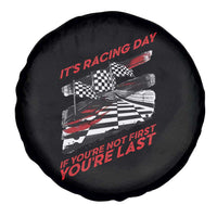 Funny Racing Car Flag Spare Tire Cover It Is Racing Day - Wonder Print Shop